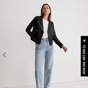Madewell Leather Jacket Size M